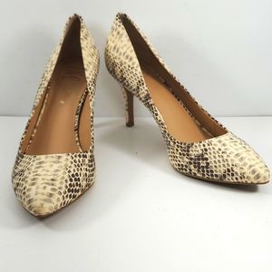 NWOT Pointed Toe Beige Snake Print by INC International Concepts Size 9.5M‎ S819